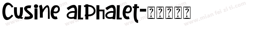 Cusine alphalet字体转换